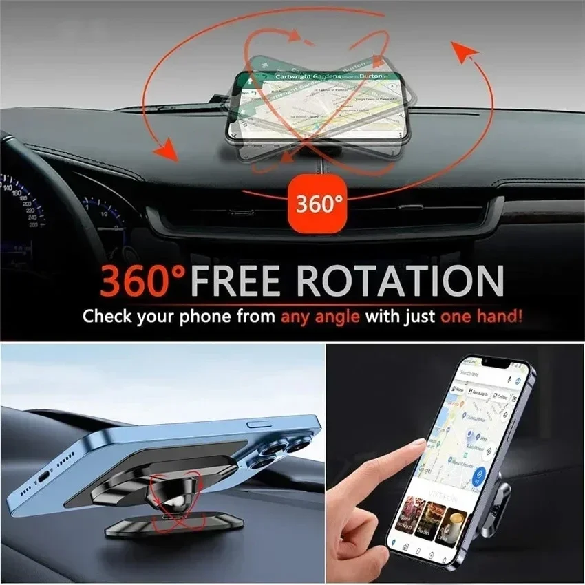 360 °   حامل هاتف مغناطيسي للس - مراجعة Phone Accessories Holder Car وسعره